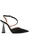 D’accori D'accori Arya Slingback Pumps In Black