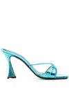 D’accori Lust Mule High Heels In Light Blue