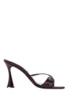 D’accori Patent Leather Lust Mules With Spool Heel 9cm In Red