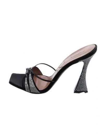 Pre-owned D’accori Satin Sandals In Multicolor