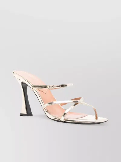 D’accori Sculpted High Heel Strappy Sandals In Pink