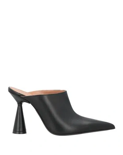 D’accori D'accori Woman Mules & Clogs Black Size 8 Leather