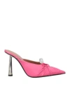 D’accori Eve 100m Pointed-toe Mules In Pink