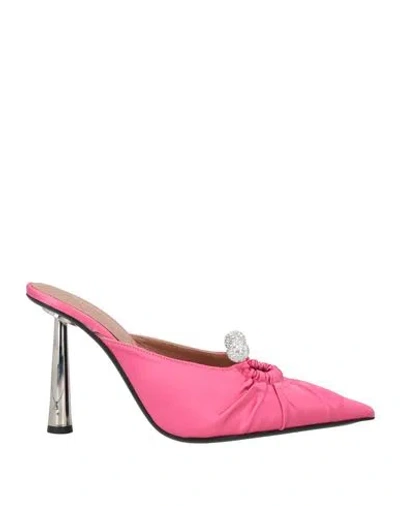 D’accori Eve 100m Pointed-toe Mules In Pink