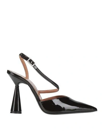 D’ACCORI D'ACCORI WOMAN PUMPS DARK BROWN SIZE 6 LEATHER