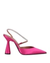 D’accori D'accori Woman Pumps Fuchsia Size 8 Textile Fibers In Pink