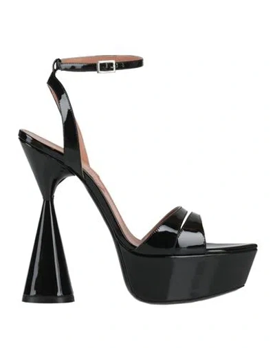 D’accori D'accori Woman Sandals Black Size 7.5 Leather