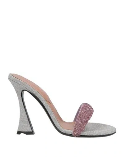 D’accori D'accori Woman Sandals Pink Size 8 Textile Fibers