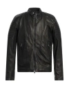 Dacute Man Jacket Dark Brown Size 36 Ovine Leather In Brown