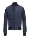 Dacute Man Jacket Navy Blue Size 46 Ovine Leather