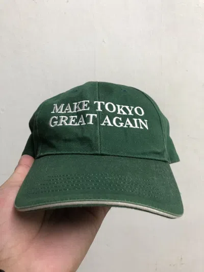 Pre-owned Dad Hat X Hat Dopemake Tokyo Great Again Cap Hat In Green