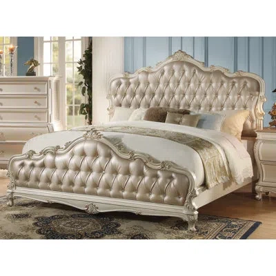 Dae Queen Sleigh Bed In Beige;taupe