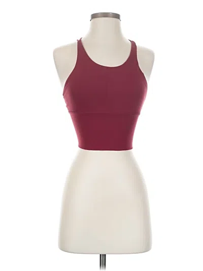 Pre-owned Dae Tank Top Burgundy Halter Neckline Tops