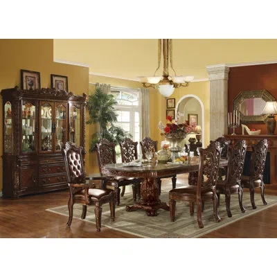 Dae Vendome 8-person Solid Wood Extendable Dining Set In Cherry