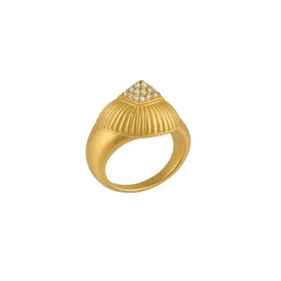 Daga Jewels 14k Gold Pyramid Ring