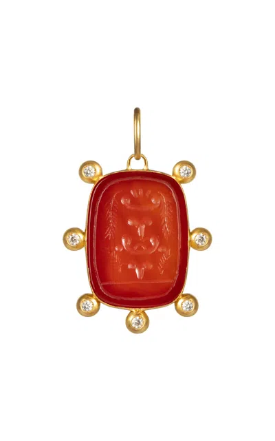 Daga Jewels 14k Gold Tree Of Life Charm In Red