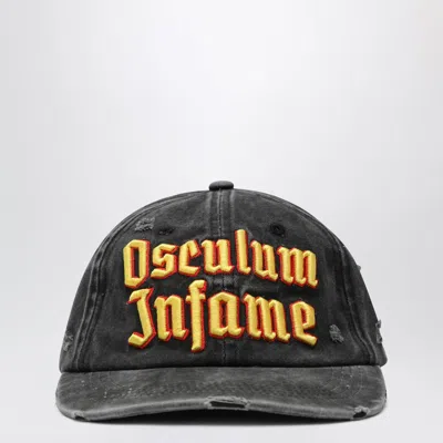 Dagger Black Distressed Osculum Infame Baseball Cap