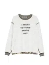 Dagger Camouflage-pattern Long-sleeve T-shirt In White