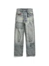 DISTRESSED PATCHWORK JEANS