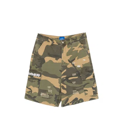 Dagger Distressed-effect Camouflage-print Shorts In Multi