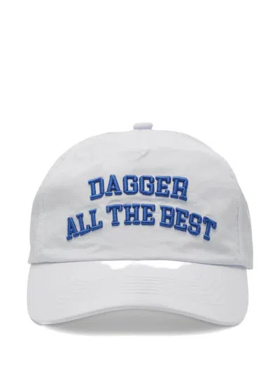 Dagger Embroidered-logo Baseball Cap In White