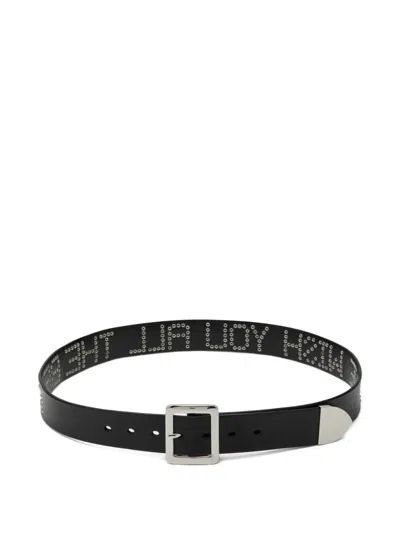 Dagger Famous Embellished Belt In Black