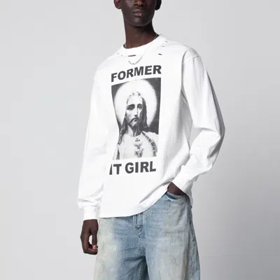 Dagger Former It Girl Long-sleeve T-shirt In White