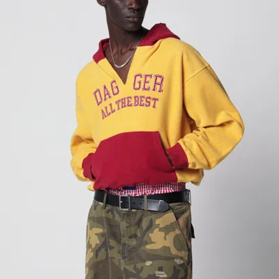 Dagger Hooded Terry Cloth Sweatshirt In Multi