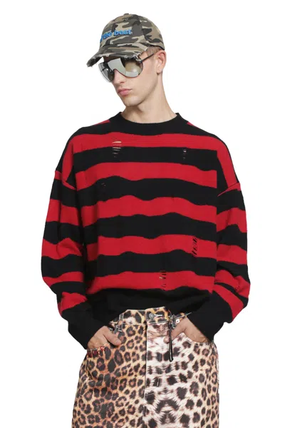 Dagger Kurt Sweater In Red