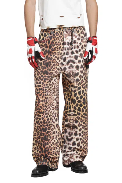 Dagger Leopard Johnny Jeans In Animal Print