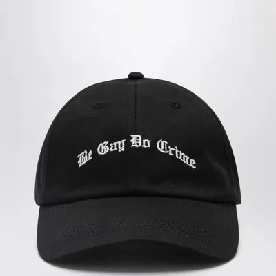Dagger Mini Statement "be Gay Do Crime" Baseball Cap In Black