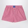 Dagger Logo-appliqué Gingham Boxers In Multi