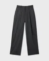 Dagmar Byxor Relaxed Suit Pinstripe In Black