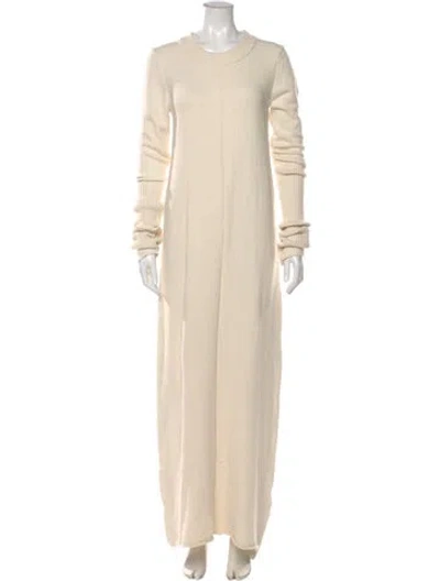 Pre-owned Dagmar Crew Neck Long Dress W/ Tags In Neutral