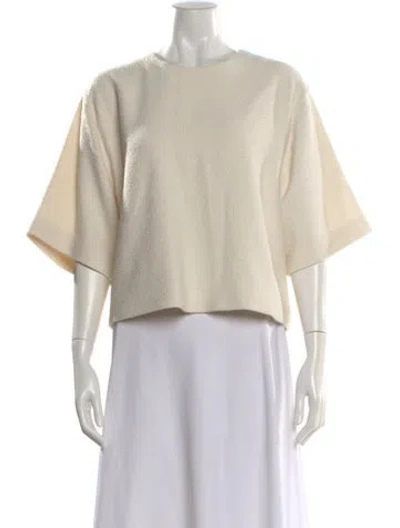 Pre-owned Dagmar Crew Neck Short Sleeve Top In Neutral