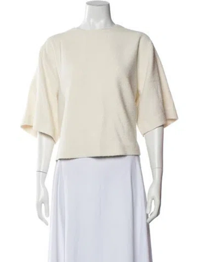 Pre-owned Dagmar Crew Neck Short Sleeve Top In Neutrals