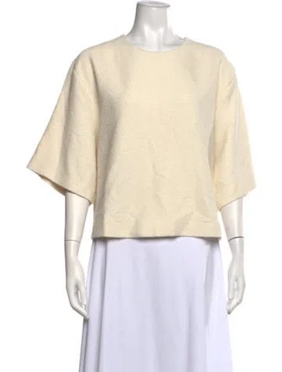 Pre-owned Dagmar Crew Neck Short Sleeve Top W/ Tags In Neutrals