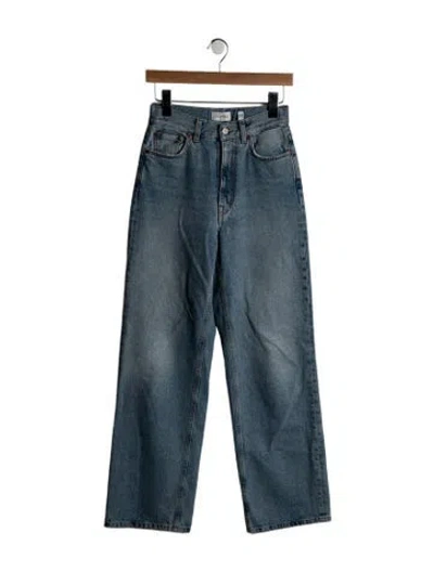 Pre-owned Dagmar High-rise Straight Leg Jeans In Blue