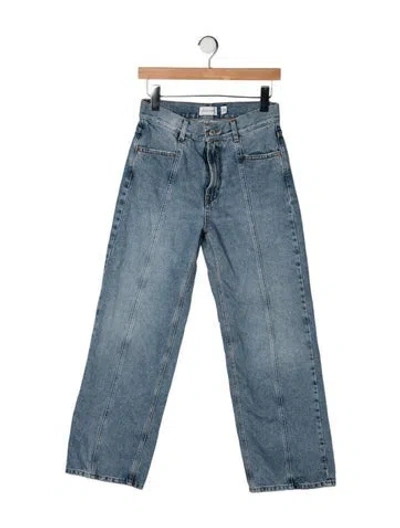 Pre-owned Dagmar High-rise Straight Leg Jeans In Blue