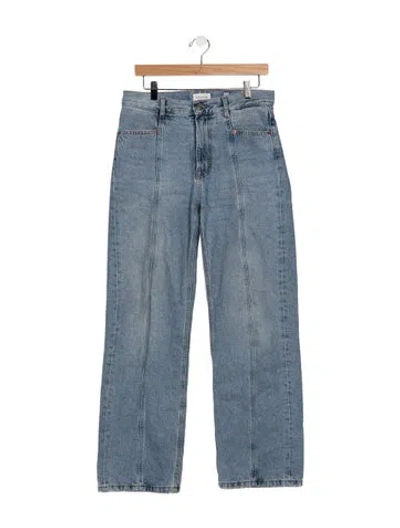 Pre-owned Dagmar High-rise Straight Leg Jeans In Blue