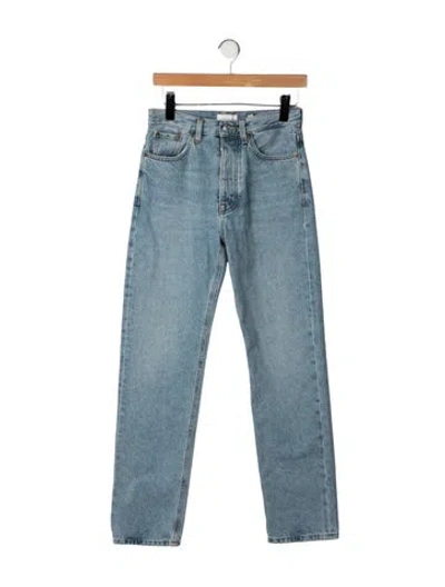 Pre-owned Dagmar High-rise Straight Leg Jeans In Blue