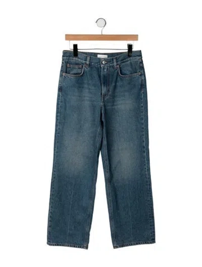 Pre-owned Dagmar High-rise Straight Leg Jeans In Blue
