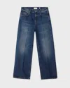 Dagmar Jeans Cropped Vintage Blue Deni Blå