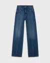 Dagmar Jeans Loose Fit Dark Blue Denim Dark Blue Wash