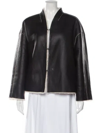 Pre-owned Dagmar Leather Jacket In Black