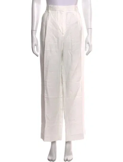 Pre-owned Dagmar Linen Wide Leg Pants W/ Tags In White