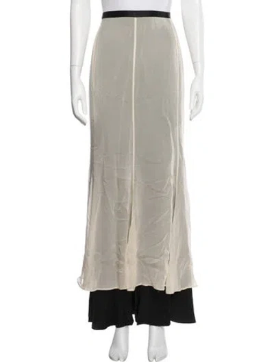 Pre-owned Dagmar Long Skirt In Neutrals