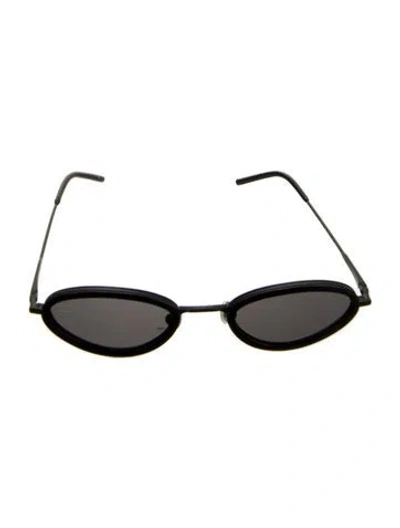 Pre-owned Dagmar Narrow Tinted Sunglasses In Black