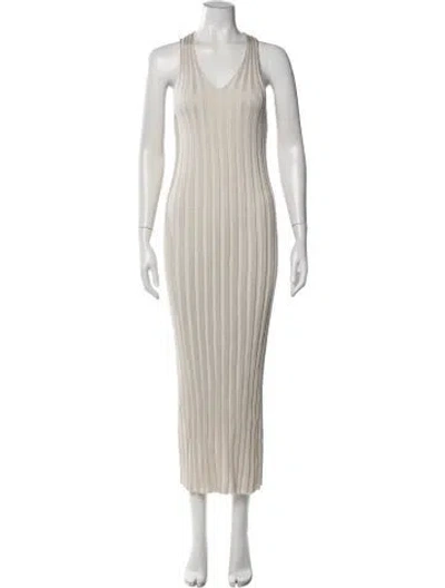 Pre-owned Dagmar Nylon Long Dress In Neutral
