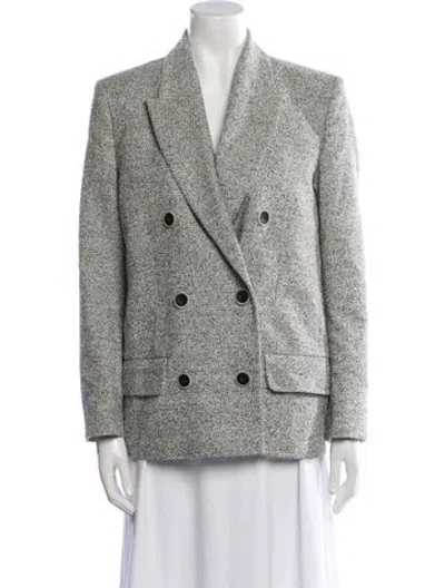 Pre-owned Dagmar Printed Blazer In Gray